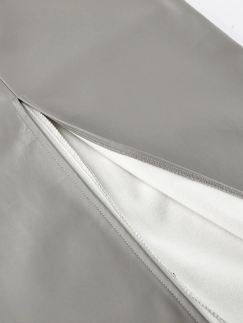 Nellie חצאית דמוי עור