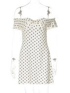 שמלת מיני נקודות דגם - עדי