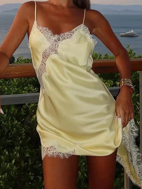 שמלת סאטן דגם - לימונצ'לו