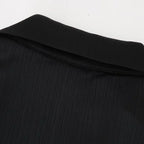 חליפת שני חלקים בד קרפ מבריק נעים מכנסיים ארוכים ובלייזר - ריקה