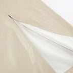 Aysha חצאית דמוי עור גבוהה עם שסע קדמי