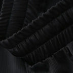 חליפת שני חלקים בד קרפ מבריק נעים מכנסיים ארוכים ובלייזר - ריקה