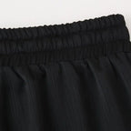 חליפת שני חלקים בד קרפ מבריק נעים מכנסיים ארוכים ובלייזר - ריקה