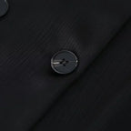 חליפת שני חלקים בד קרפ מבריק נעים מכנסיים ארוכים ובלייזר - ריקה